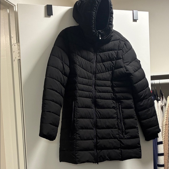 BCBG Women's Black Puffer Jacket - Picture 1 of 5